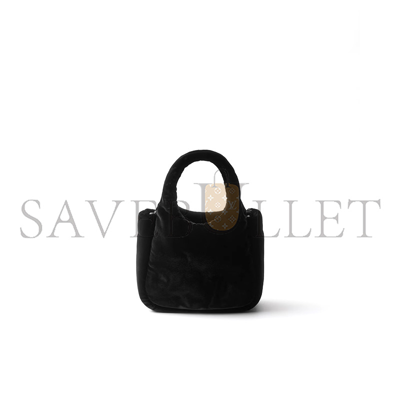 Pra*a velvet mini handbag 1ba410 (16*14*7.5cm)
